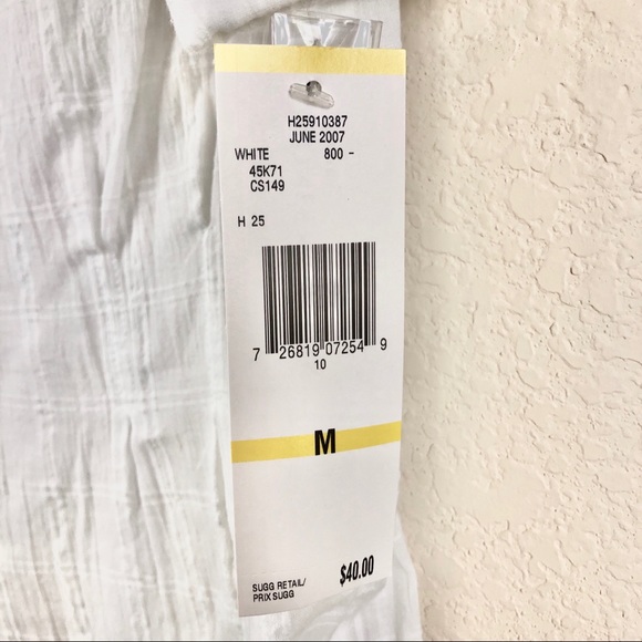 Jones New York Sport Blouse Cotton Button Down - Picture 6 of 6